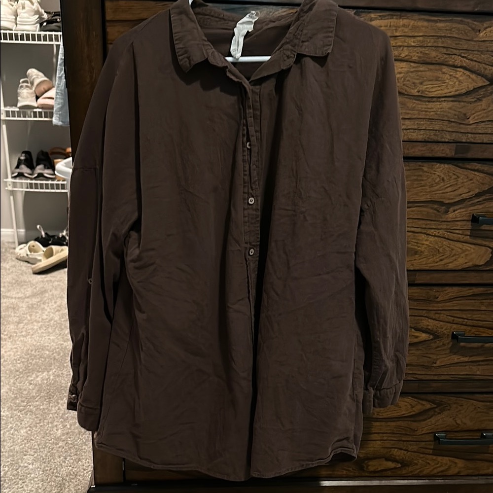 Cotton On Brown Button Down Shirt